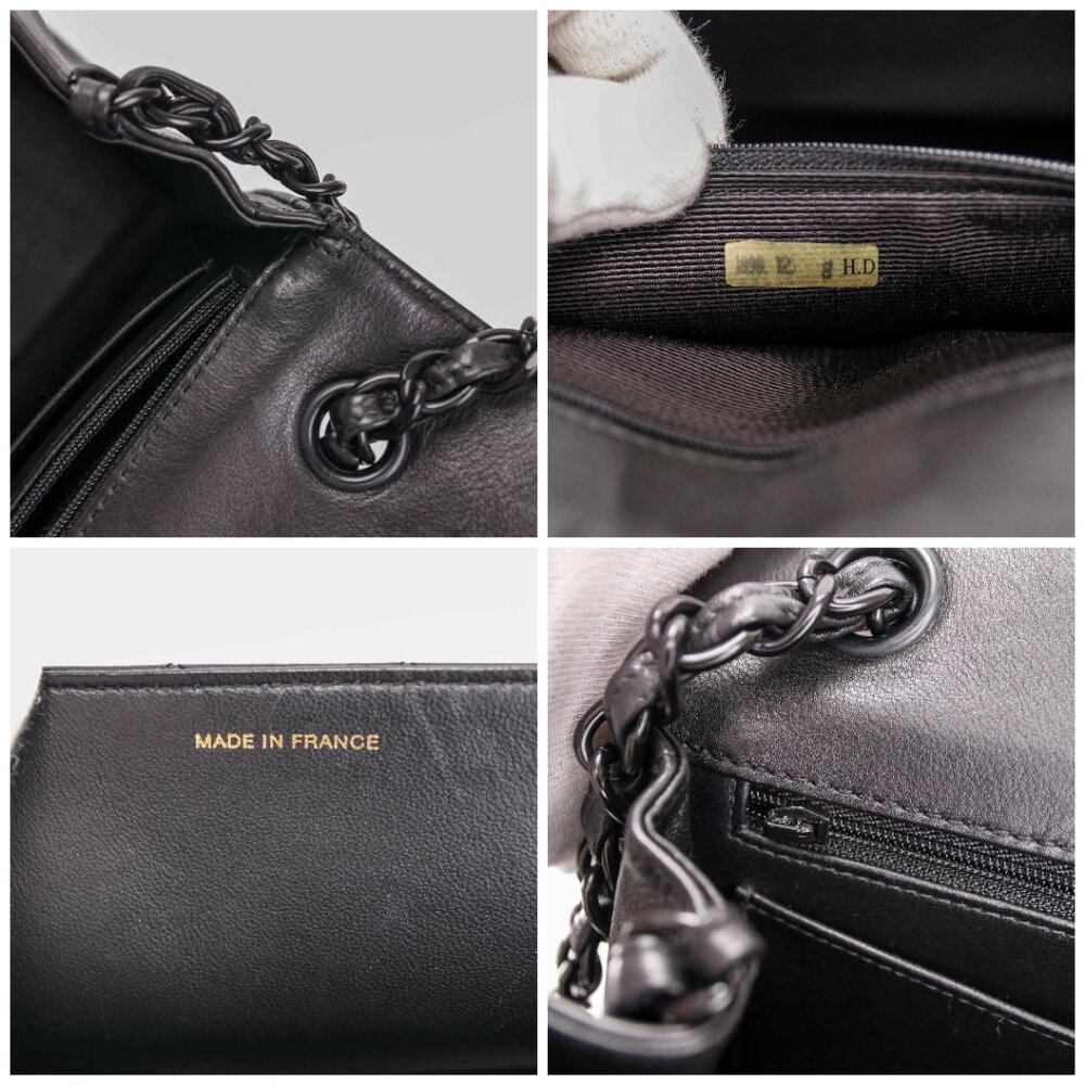 Authentic CHANEL 2.55 Vintage Black Quilted Leather 2.55 handbag - Picture 10 of 15